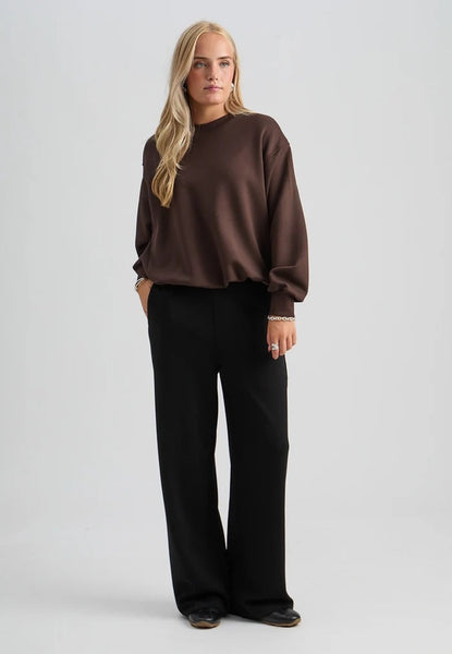 Peppercorn PCSinna GRS Sweat Top - Java Brown