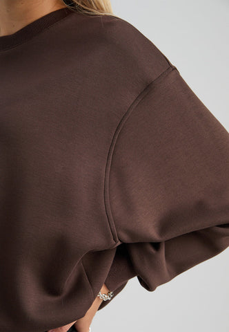 Peppercorn PCSinna GRS Sweat Top - Java Brown
