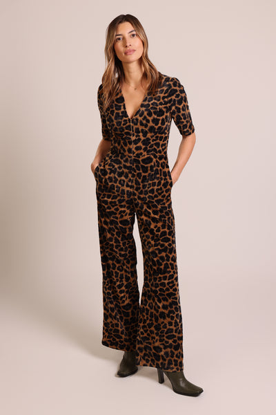 Traffic People Clan Jumpsuit - Leopard