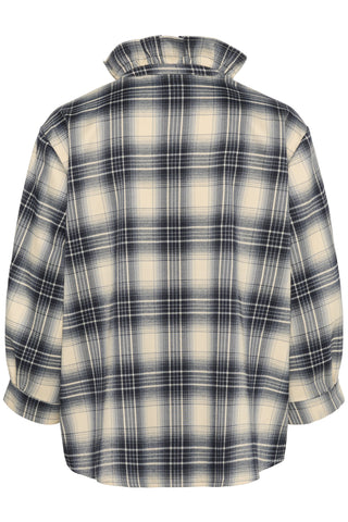 Soaked In Luxury SLPamela 3/4 Sleeve Blouse - Check