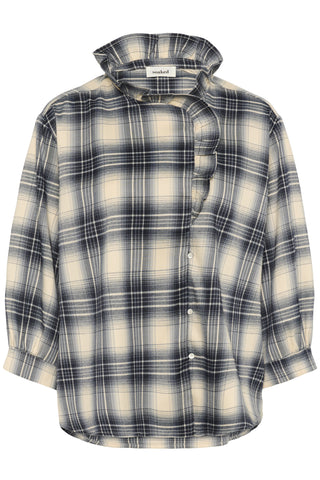 Soaked In Luxury SLPamela 3/4 Sleeve Blouse - Check