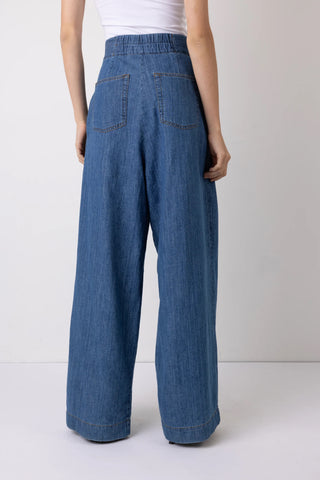 Vi.ve.re Nellie Denim high Waist Wide Leg Trousers