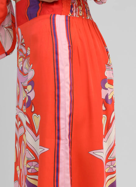 An'ge Paris Robinson Printed Maxi Skirt - Astola Piment