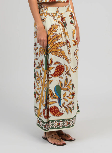 An'ge Paris Rosaline Printed Maxi Skirt - Tropico
