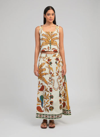 An'ge Paris Symaly Sleeveless Printed Top - Tropico