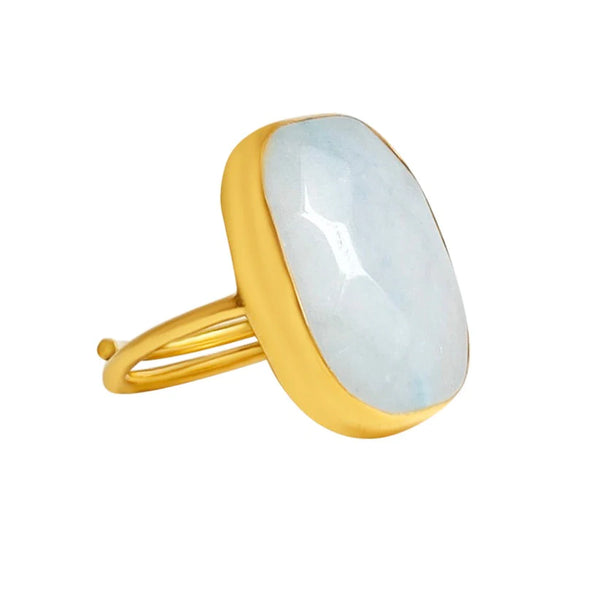IBU Jewels Ted Stone Ring - Gold Plated