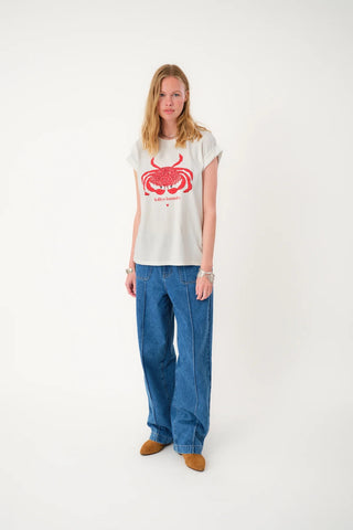 Lollys Laundry RomanLL Crab Tee - White