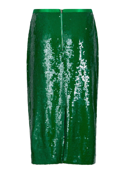Coster Copenhagen Sequins Skirt - Lush Green