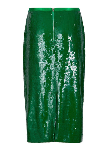 Coster Copenhagen Sequins Skirt - Lush Green