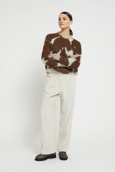 Ottod'Ame Cow Print Wool blend Sweater