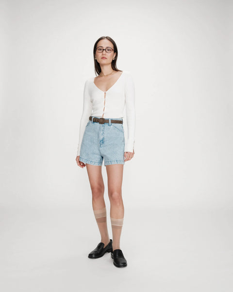 Grace & Mila Verne Denim Shorts - Sky Blue
