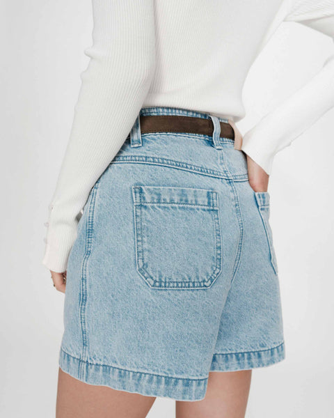 Grace & Mila Verne Denim Shorts - Sky Blue