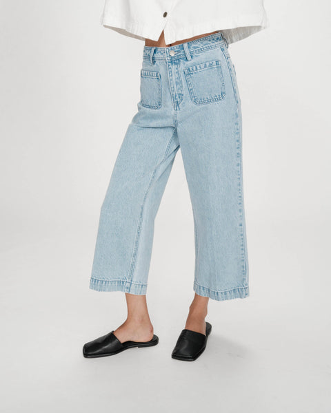 Grace & Mila Joe 7/8 Length Jeans - Sky blue