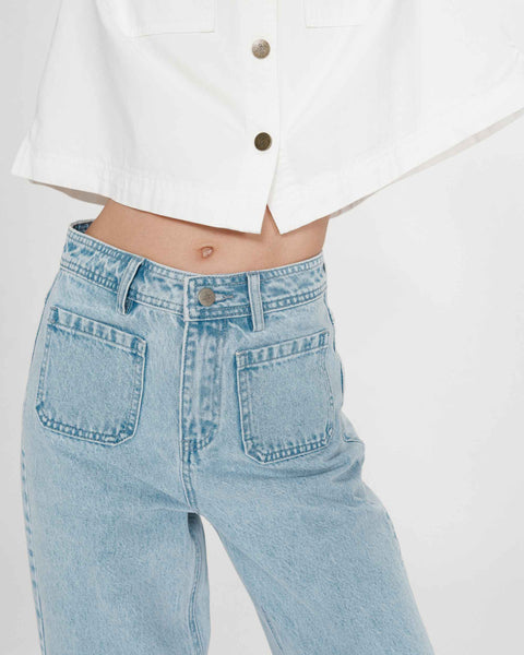 Grace & Mila Joe 7/8 Length Jeans - Sky blue