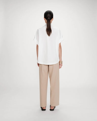 Grace & Mila Versigny Oversized Cotton Shirt - Ivoire
