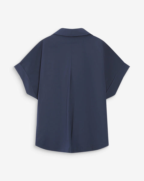 Grace & Mila Versigny Oversized Cotton Shirt - Marine