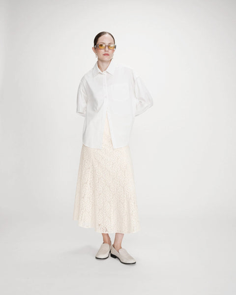 Grace & Mila Valerie Oversized Shirt - Ivoire