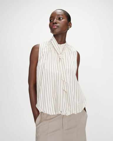 Grace & Mila Vanya Sleeveless Balloon Top - Vanille