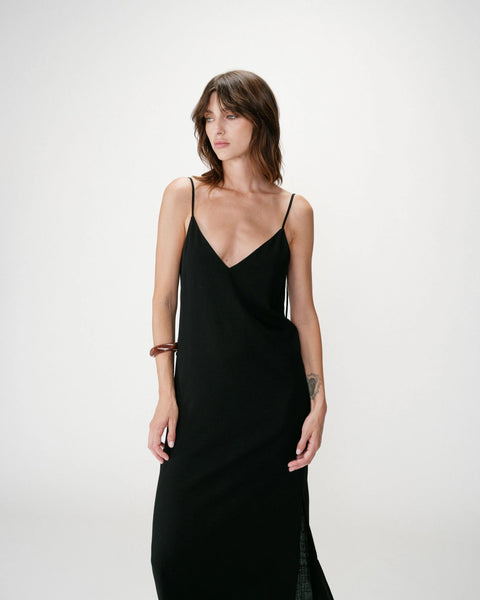 Grace & Mila Wendra Black Sundress - Black