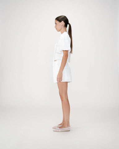 Grace & Mila Wyler Broderie Anglais Shorts - White