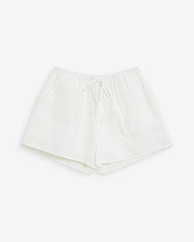 Grace & Mila Wyler Broderie Anglais Shorts - White