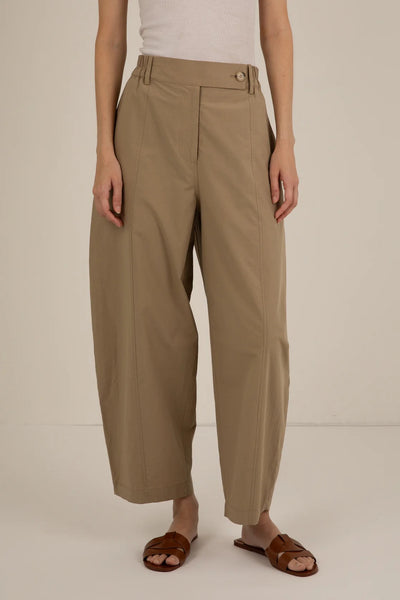 VI.VE.RE Thea Barrel Leg Trouser - Sand