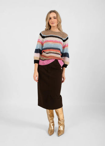 Coster Copenhagen Stripe Knit Jumper - Multi