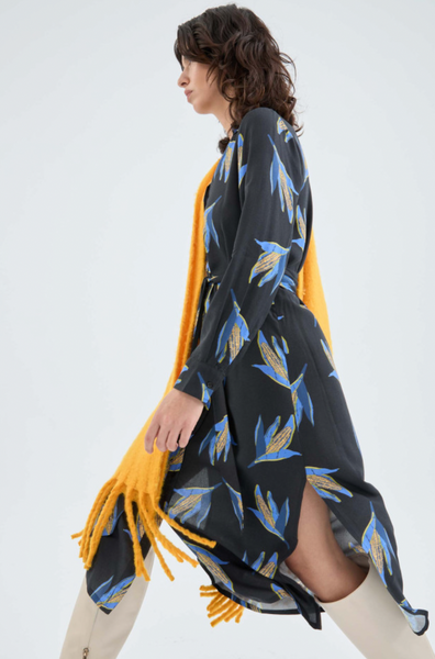 Compania Fantasicta Midi Shirt Dress - Corn Print