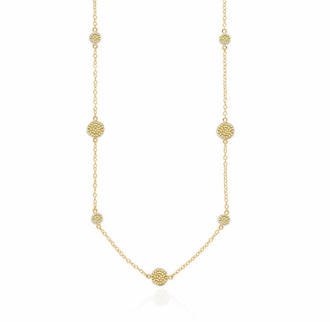 Anna Beck Long Station Necklace - Gold