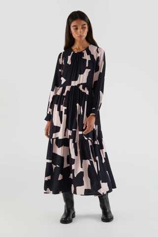 Compania Fantastica Midi Dress - Abstract Print