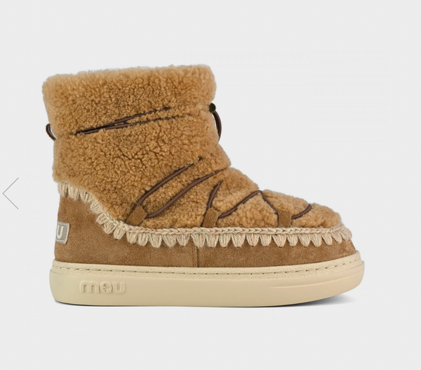 Mou Eskimo Sneaker Bold Lace Up - Tan