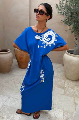 Never Fully Dressed Dolce Vita T-Shirt Dress - Blue