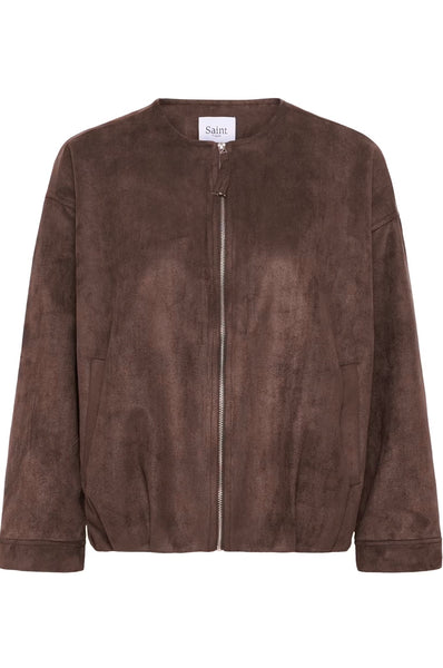 Saint Tropez ShadowSZ Casual Jacket -  Chocolate Brown