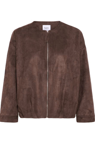 Saint Tropez ShadowSZ Casual Jacket -  Chocolate Brown