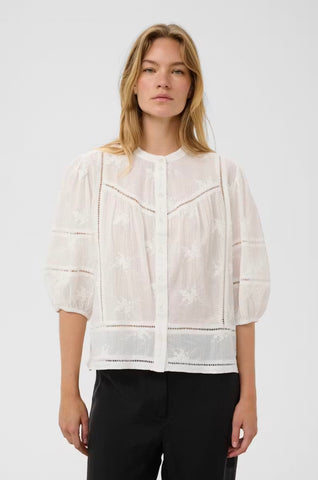 Soaked In Luxury SLEmbla Shirt-  Broken White