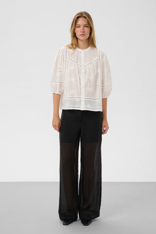 Soaked In Luxury SLEmbla Shirt-  Broken White