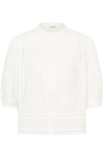 Soaked In Luxury SLEmbla Shirt-  Broken White