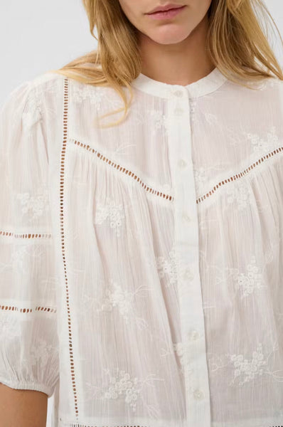 Soaked In Luxury SLEmbla Shirt-  Broken White