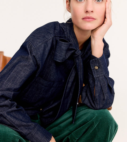 Jc Sophie Plum Blouse - Dark Denim