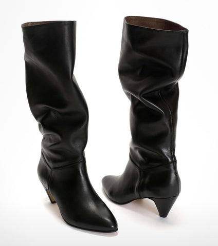 Anonymous Copenhagen Jasmina 50 Stiletto Leather Boots - Black