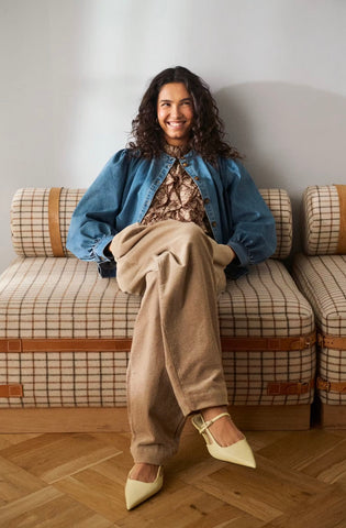 Saint Tropez TadettaSZ Cord Trousers - Weathered Teak