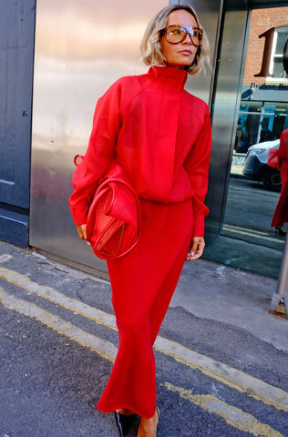 Never Fully Dressed Daphne Skirt - Red