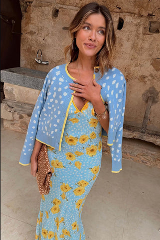 Never Fully Dressed Sun Cheryl Cardigan - Blue