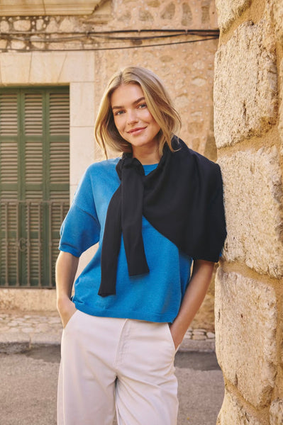 Saint Tropez MilaSZ Pullover -  Campanula Melange / Blue