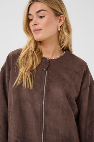 Saint Tropez ShadowSZ Casual Jacket -  Chocolate Brown
