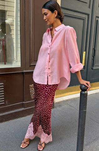 Never Fully Dressed Burgundy Deer Maeva Skirt