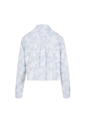 Coster Copenhagen Shirt with Flower Detail - Blue