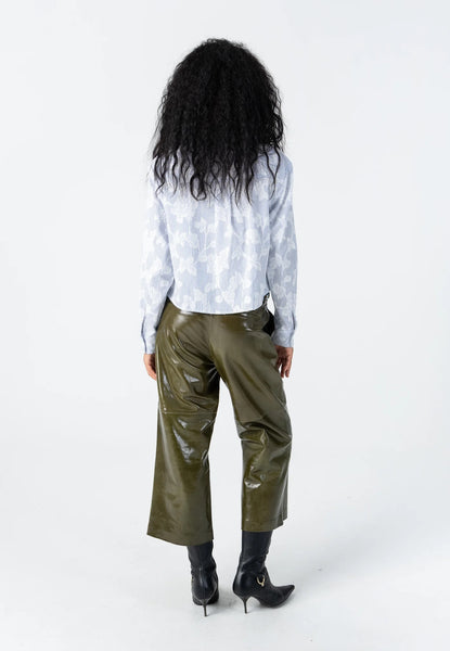Coster Copenhagen Shirt with Flower Detail - Blue