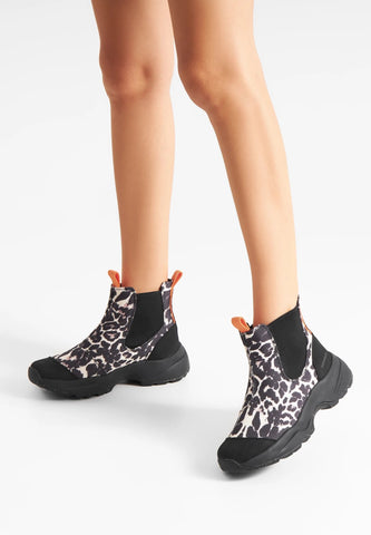 Woden Siri Leo Waterproof Boot - Leopard
