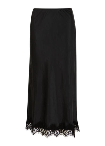 Coster Copenhagen Skirt with Lace Details - Black